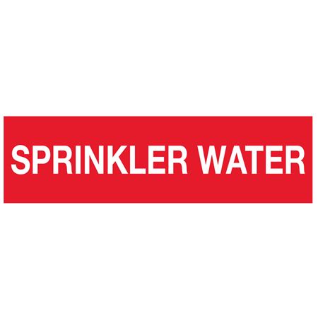 ANSI Pipe Marker - Sprinkler Water - PK/10